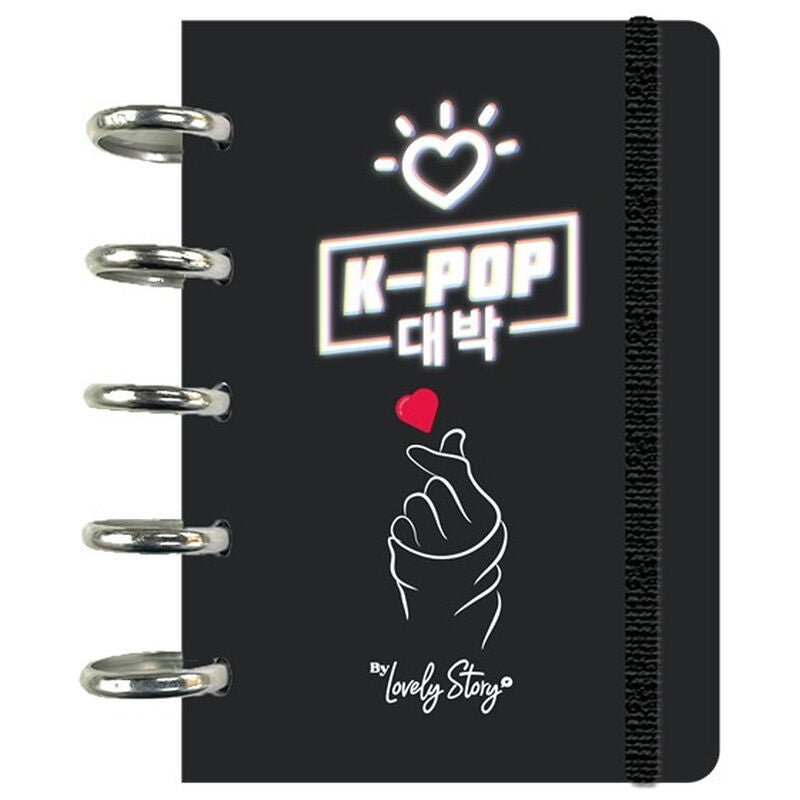 K-Pop; Zwart Notitieboekje (A6)