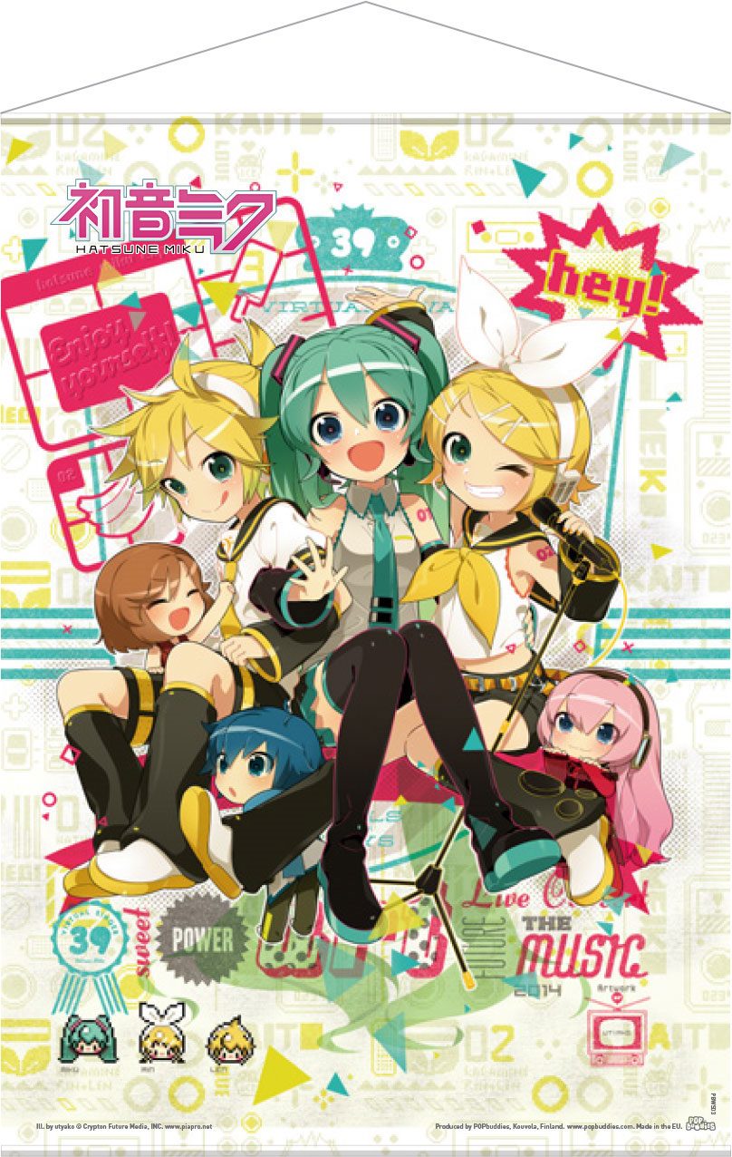 Vocaloid Wallscroll Hey! Characters (50x70 cm)