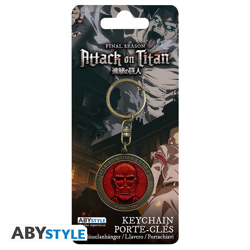Attack on Titan - Sleutelhanger - Colossal Titan Medallion