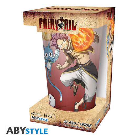 FAIRY TAIL XXL glas (400 ml) - Natsu, Lucy, Happy & Plue