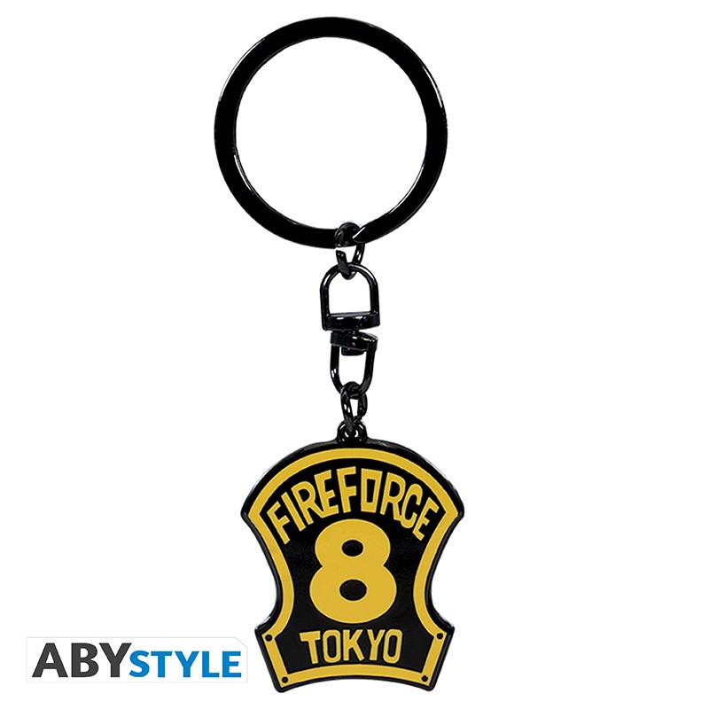 Sleutelhanger - Fire Force "Embleem van de 8e Brigade"