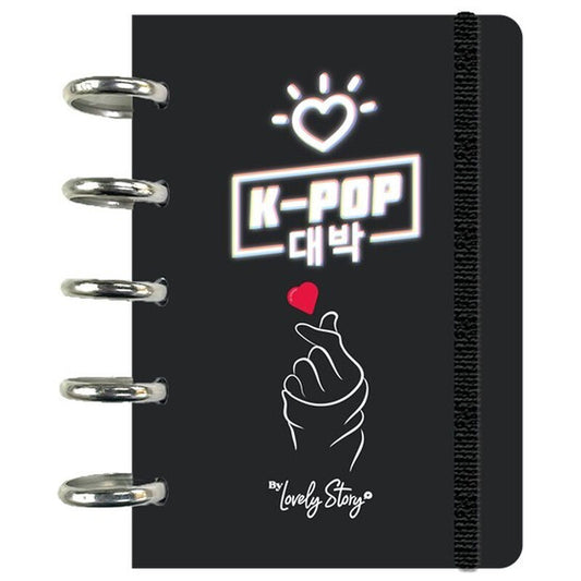 K-Pop; Zwart Notitieboekje (A6)