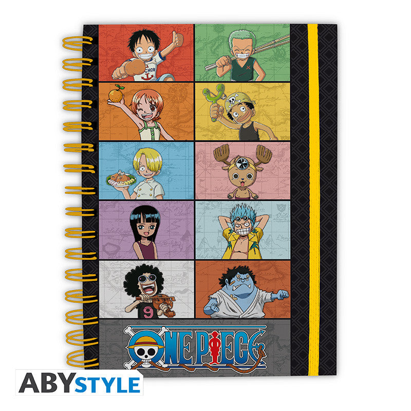 ONE PIECE - Notebook A5 Spiral - "Young Straw Hat Crew"