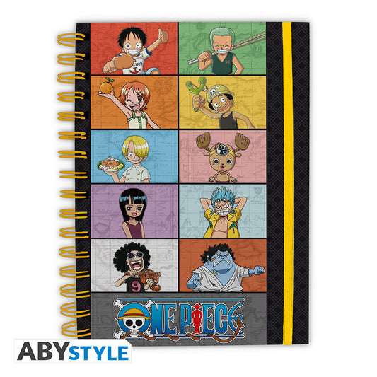ONE PIECE - Notebook A5 Spiral - "Young Straw Hat Crew"