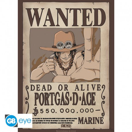 Posterset; One Piece Wanted - Luffy & Ace