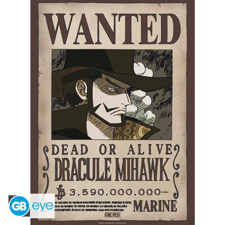 Posterset; One Piece Wanted - Mihawk & Crocodile