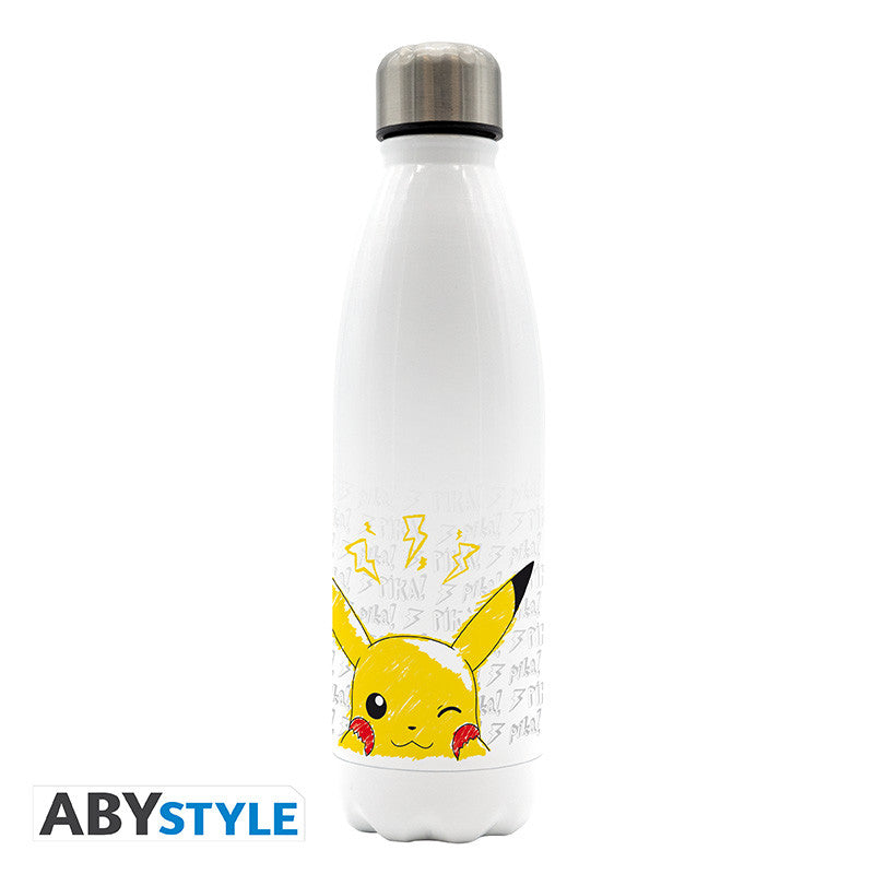 Pokemon - waterfles - Getekende Pikachu